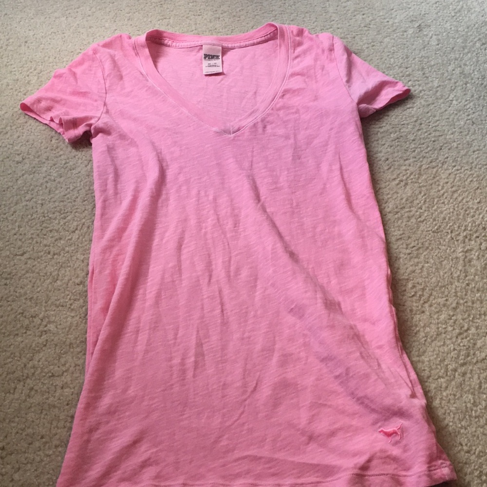 Hot pink vspink v-neck